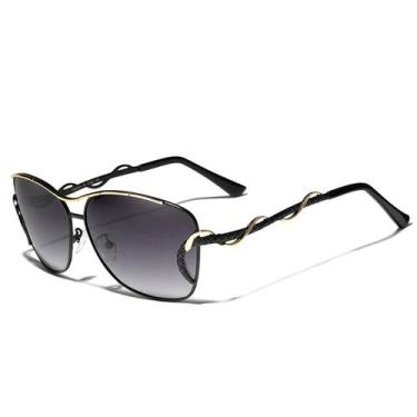 Imagem de Óculos de Sol Feminino Vintage Kingseven Proteção UV400 Gradiente NEW7