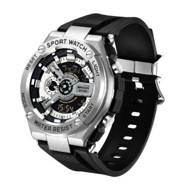 Imagem de Relógio Masculino Sport Digital De Pulso Cronômetro Quartzo Impermeave