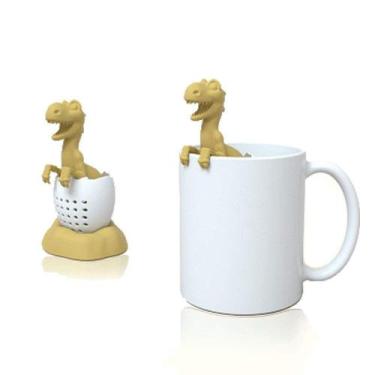 Imagem de Infusor de Chá Sanderala - Filtro de Silicone em Formato de Dinossauro