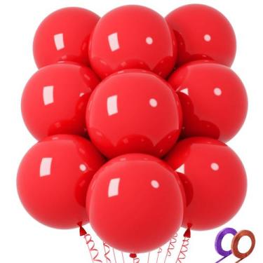 Imagem de Balões de Látex Vermelhos QIKOOLAA (18 Polegadas) - 32 Unidades - Para
