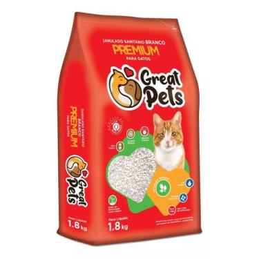 Imagem de Areia Sanitária Great Pets Branca Diatomita Premium 1,8 Kg