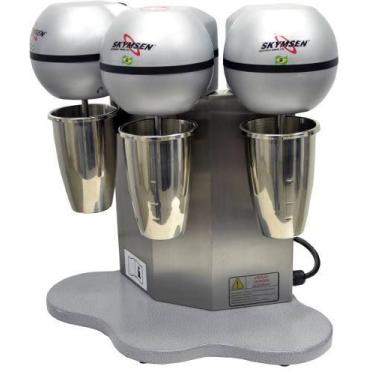 Imagem de Batedor De Milk Shake Inox 3 Hastes Skymsen Siemsen Bms3n, 220V