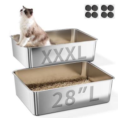 Imagem de Caixa de areia para gatos Notesnew Extra Large XXXL 71 x 51 x 15 cm - 