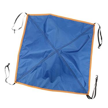 Imagem de CUTICATE Cobertura de ventilação de telhado de proteção contra chuva cobertura de cobertura superior para barraca de reposição, capa de lona de chuva Oxford impermeável, 56 x 56 cm, cores opcionais - azul