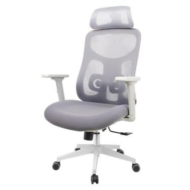 Imagem de Cadeira Escritório NR-17 Everest Presidente c/ Braços Fratini Encosto 