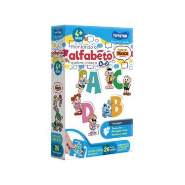 Imagem de Quebra-cabeça 26 Peças Turma da Mônica  - Montando o Alfabeto Toyster