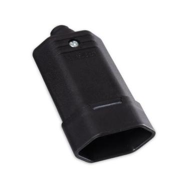 Imagem de Tomada Fêmea 10A 3 pinos Preta MarGirius, Preto