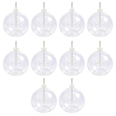 Imagem de Kit 10 Unidades De Velas Lamparina Redonda 300ml Bolinha De Vidro Resistente