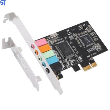 Imagem de Placa De Som Pci-E Express 5.1 3D Surround Para Pc