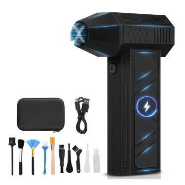 Imagem de YXX7XY X3Max Mini ventilador de jato turbo portátil, 180.000 RPM poderoso soprador de ar comprimido espanador para secagem de carro