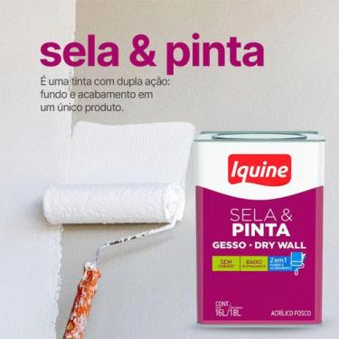 Imagem de Tinta Dupla Ação Fundo E Acabamento Paredes 18l Iquine