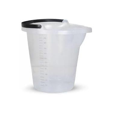 Imagem de BALDE PLASTICO TRANSPARENTE 21 LITROS REFORÇADO COM MEDIDOR DE AGUA