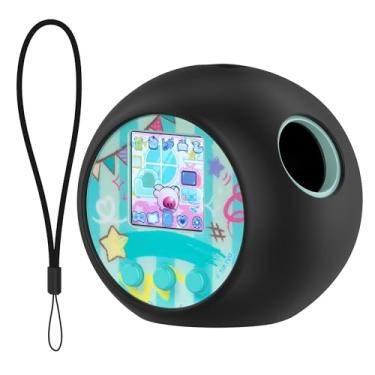 Imagem de Acddeny Capa de silicone para animais de estimação digitais de brinquedo interativo Punirunes, capa protetora para animais de estimação eletrônicos virtuais, preta