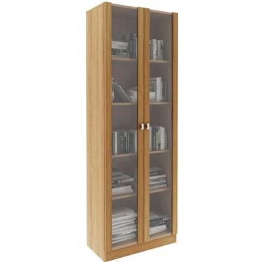 Imagem de Estante Armário Alta Livreiro Multiuso Office 2 Portas Vidro - Tecnomo