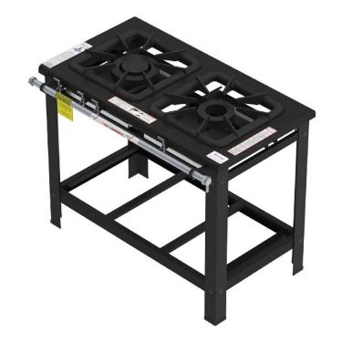 Imagem de Fogão Industrial Gastromaq 2 Bocas Linha Mista Fg402lm