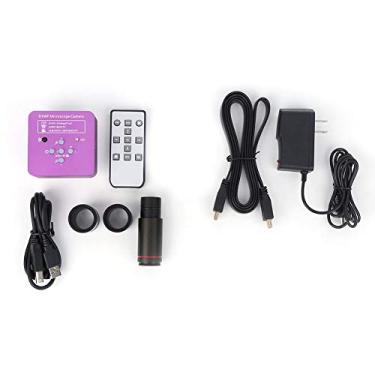 Imagem de Câmera de Microscópio de Vídeo Com Ocular Eletrônica Trinocular Binocular Estéreo de 51MP Lente Zoom 0,5x Gravador de Vídeo 2K 1920x1080 a Sensor CMOS de 51MP (HY-1139)