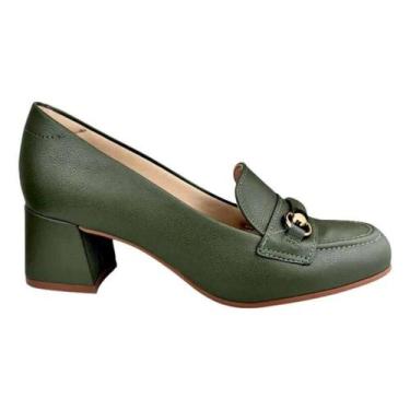 Imagem de Sapato Modare Salto Bloco - Feminino, Verde, 38