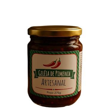 Imagem de Geleia de Pimenta Artesanal 225g – Natural, Sem Conservantes, com Pimenta, Suco de Laranja e Açúcar Mascavo | Ideal para Queijos, Carnes, Molhos e Torradas