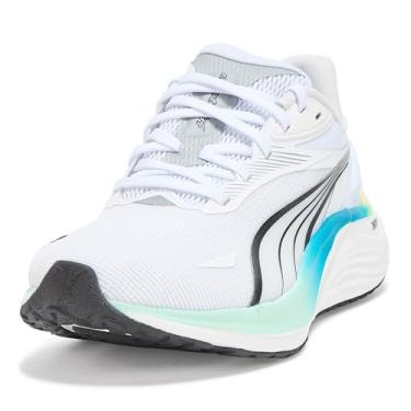 Imagem de PUMA Tênis de corrida masculino Electrify Nitro, Puma Branco-menta Melt-Speed Azul, 42