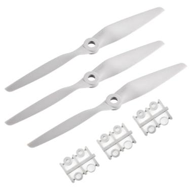 Imagem de FOCMKEAS 3 Pcs 6040 6×4" Propeller Prop,Remote Control Propeller,Rc Quadcopter Propellers,Gray Nylon Drone Propellers for Stunt Planes Gliders Flying Wings Delta Wings Drones