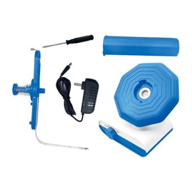 Imagem de Vaveren Enrolador de fio elétrico, ferramenta automática, enrolador de novelos de fio prático, resistente e fácil de usar para entusiastas de tricô e crochê, Azul