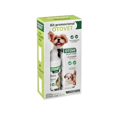 Imagem de Kit Otovet 20 ml+ Otovet Limp 100ml Tratamento Auditivo Biofarm
