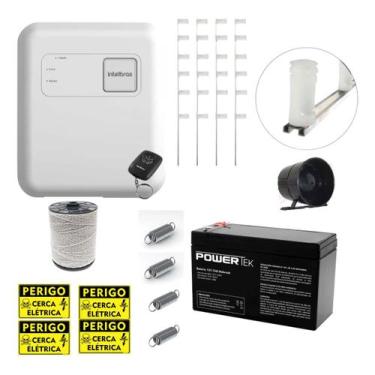 Imagem de Kit Cerca Elétrica Residencial Intelbras ELC 5001 40m com Fio Eletropl