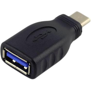 Imagem de Adaptador USB-C para USB 3.0 NFHK | Tipo C Fêmea para USB A Macho | Alta Velocidade 5Gbps | Compatível com MacBook, Tablets e Smartphones