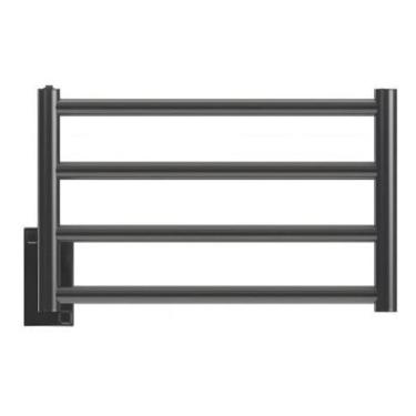 Imagem de Aquecedor De Toalhas Thermo Round Preto Clean Cor Preto Lado e voltagem 110V Lado Esquerdo