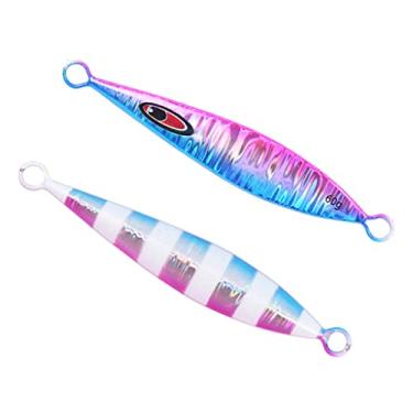 Imagem de ZZTWER 1 isca de pesca 113 mm/60 g metal de afundamento lento jigging shore casting isca de pesca água salgada efêmera