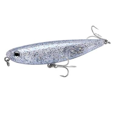 Imagem de ZZTWER Isca de pesca artificial de 60 mm e 90 mm para passear com o cão para robalo de água salgada