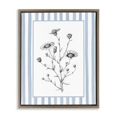 Imagem de Stupell Industries Arte de parede em tela flutuante marrom emoldurada com bordas listradas por Lettered and Lined, 53 x 43 cm