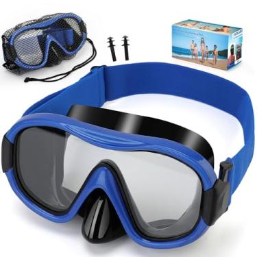 Imagem de iGym Máscara De Mergulho, Óculos De Mergulho Profissional Antiembaçante, Máscara De Natação Antivazamento Com Alça Ajustável Macia E Bolsa De Malha, Protetor Auricular