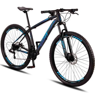 Imagem de Bicicleta Aro 29 Alumínio Gott 24v Freio a Disco T-Force - Preto/Azul - 19