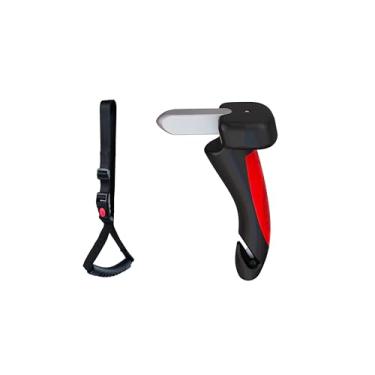 Imagem de INGWETECH Suporte de porta de carro e barra de segurança de janela - Auxílio de mobilidade 2 em 1 para idosos, idosos e deficientes - Alça de bengala de fácil aderência para trinco de porta de carro