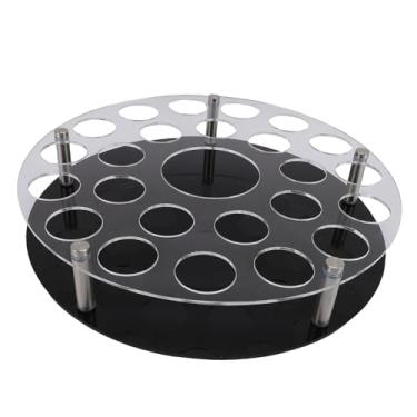 Imagem de Zerodis Randea de Bandeja de Xícara de Vinho de 24 Buracos Servindo Bandejas de de Com de Prato de Base Espessada para Restaurantes Em Casa Armazenando Vidro Copo de Vidro de café Caneca de Cerveja