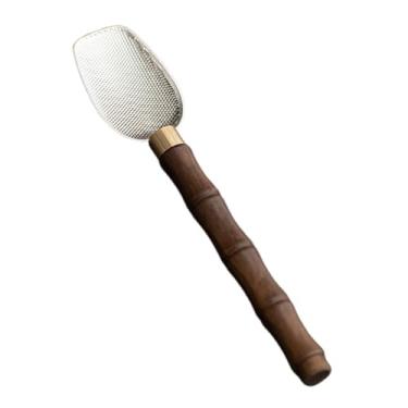 Imagem de Bothyi Colher de chá Matcha japonesa Chashaku, colher de chá portátil, artesanal, cerimônia Matcha para café, presente, mesa de cozinha, Prata