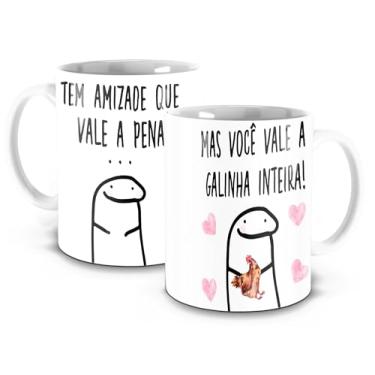 Imagem de Caneca Flork Meme Bento 325ml Cerâmica Cilíndrica Reutilizável Aniversário Graduação