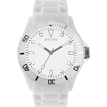 Imagem de PICONO Relógio Analógico de Quartzo Balão Resistente à Água - Algodão Branco