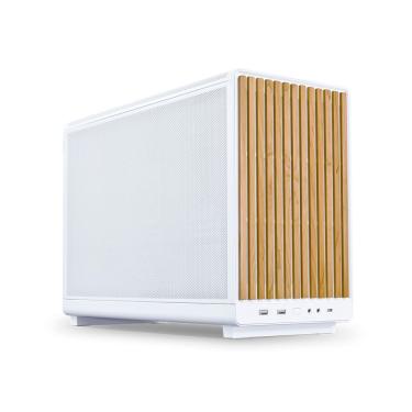 Imagem de Gabinete Lian Li A3 Micro ATX Wood Edition Branco