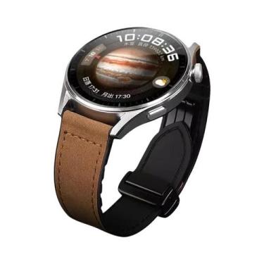 Imagem de Pulseira De Couro E Silicone De 41mm 46mm Para Huawei Watch GT 4, GT3 