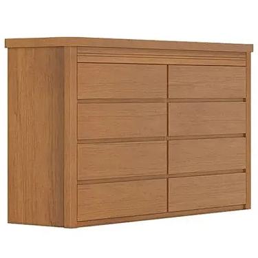 Imagem de Cômoda Pacioli 8 Gavetas Bettio Cor Rubi