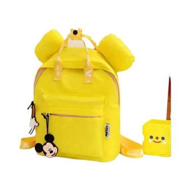 Imagem de Mochila Escolar Disney Mickey Mouse Para Crianças, Pequena E Luxuosa, 
