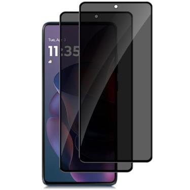 Imagem de CeiLarv 2 peças de vidro temperado compatíveis com Motorola Moto G Stylus 5G (2025) protetor de tela de privacidade [antiespião] [anti-arranhões] [dureza 9H] vidro temperado para Motorola Edge 60