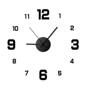 Imagem de Relogio Parede, RelóGio de Parede sem Moldura com Setas, Silencioso Moderno Lindo EscritóRio, Casa Coisas Diferentes para Casa(MT249,1KIT)