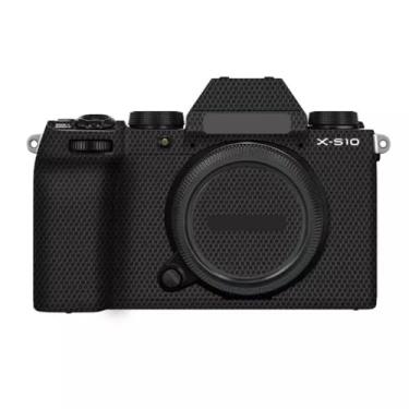 Imagem de X-S10 Adesivo de capa de câmera antiarranhões para FujiFilm X-S10 protetor de película de vinil decoração protetora XS10 (preto matriz)