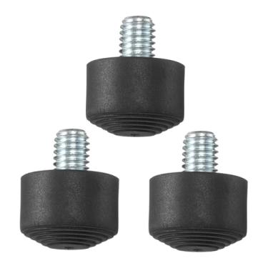 Imagem de PATIKIL Ponta de borracha para pés, universal antiderrapante, rosca de 3/20.3 cm, pontas de pé de tripé de borracha para monopé, peças de reposição projetadas em superfície lisa e irregular (30 x 25