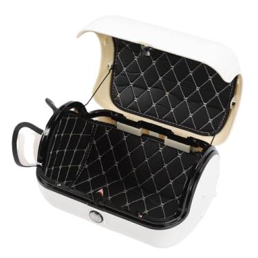 Imagem de Cryfokt Caixa Superior Motocicleta, Selo de Proteção Abrasiva 28l Caixa de Rolamento Traseiro Motocicleta para (Branco)