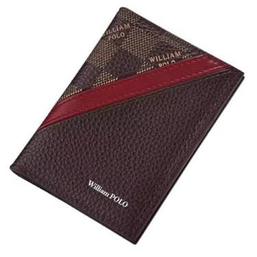 Imagem de Carteira William Polo 100% Original Slm - Marro Escuro