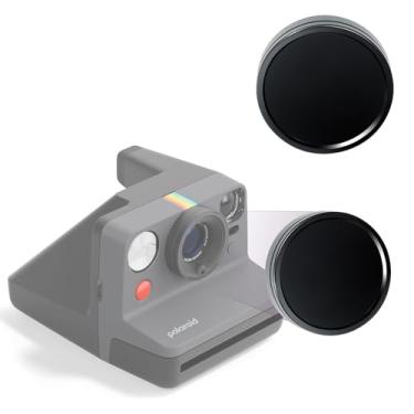 Imagem de WOGOZAN Tampa de lente para câmera instantânea Polaroid Now Gen 3, Now+ Gen 2/3, capa de lente para Polaroid, tampa de lente de liga de alumínio e esponja de amortecimento interno com bolsa de